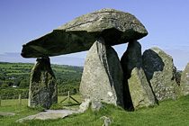 [ photo: Pentre Ifan Neolithic Burial Chamber, Nevern, Pembrokeshire, Wales UK, August 2010 (img 207-092) ]
