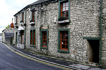 [ photo: Red & Green Street Perspective, Clitheroe, Lancashire, England UK, August 2011 (img 225-001crop) ]