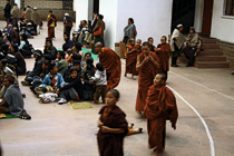 [ photo: Young Monks at Tai Situ Rinpoche's Sherabling Monastery, Upper Bhattu, Himachal Pradesh, India, February 2010  (img 191-080) ]