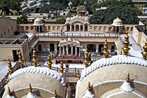 [ photo: Hawa Mahal (Palace of the Winds) Upper Balcony, Jaipur, Rajasthan, India, February 2010 (img 204-017) ]