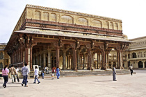 [ photo: Diwan-i-Aam (Public Audience Hall), Amber Fort, Jaipur, Rajasthan, India, February 2010 (img 205-035) ]