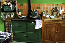 [ photo: Aga Teapot on Real Aga, Rabia's Kitchen, Wray, Lancashire, England, UK, August 2010 (img 212-065) ]